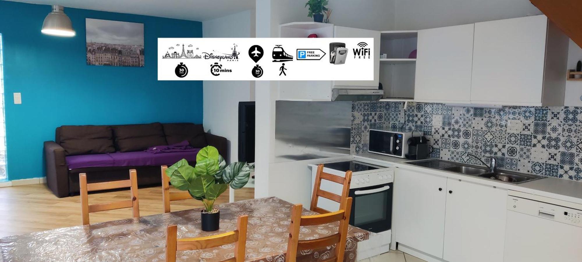 Appartamento MAISON à 10 MIN DE DISNEYLAND Bussy-Saint-Georges Esterno foto